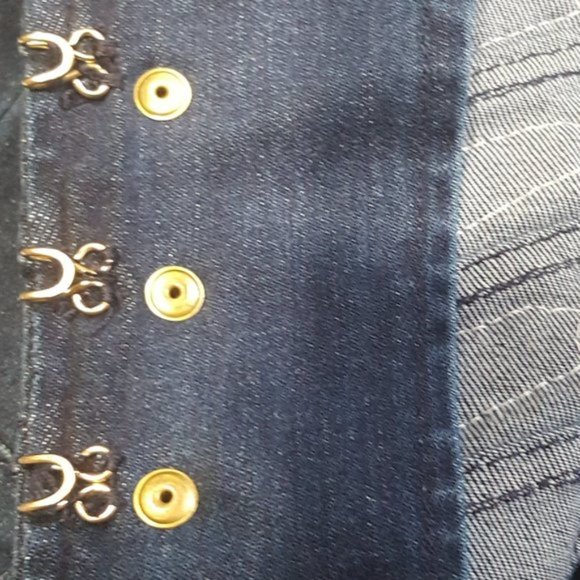 💥SPECTACULAR💥 Bebe Vintage Denim Band Blazer - Picture 9 of 10